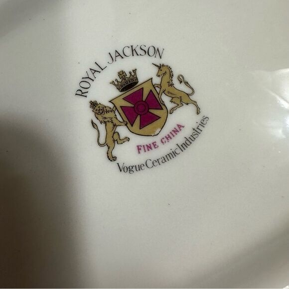 VTG Royal Jackson Fine China Oval Serveware Dish Bowl 10” Ceramic Autumn Pattern - Picture 7 of 7
